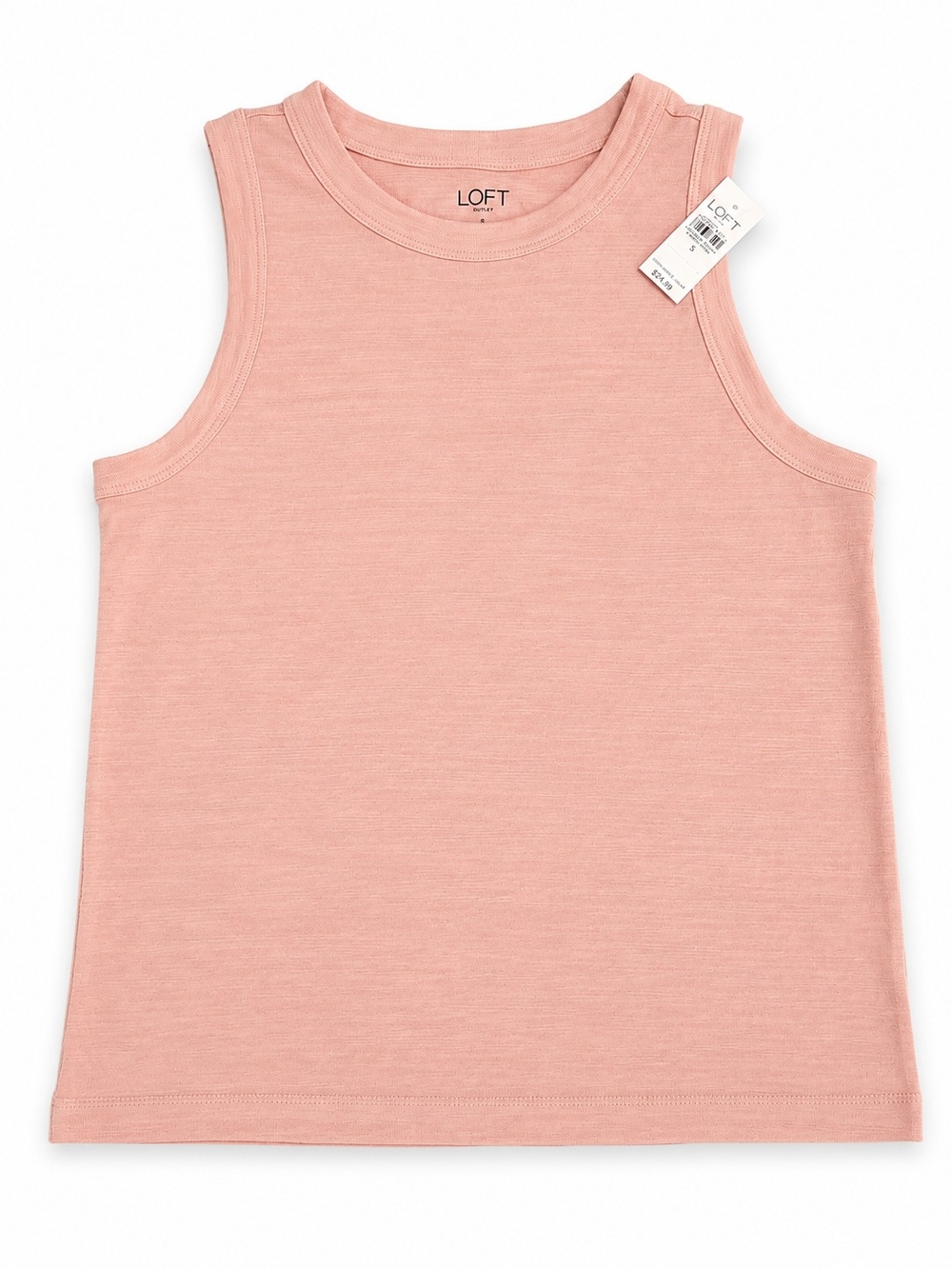 LOFT Girls Sleeveless Crewneck Tank Top in Dusty Pink